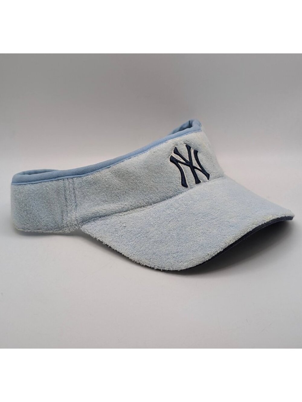 New York Yankees Visor MLB Annco Vintage Terrycloth Hat Adjustable Strap Back